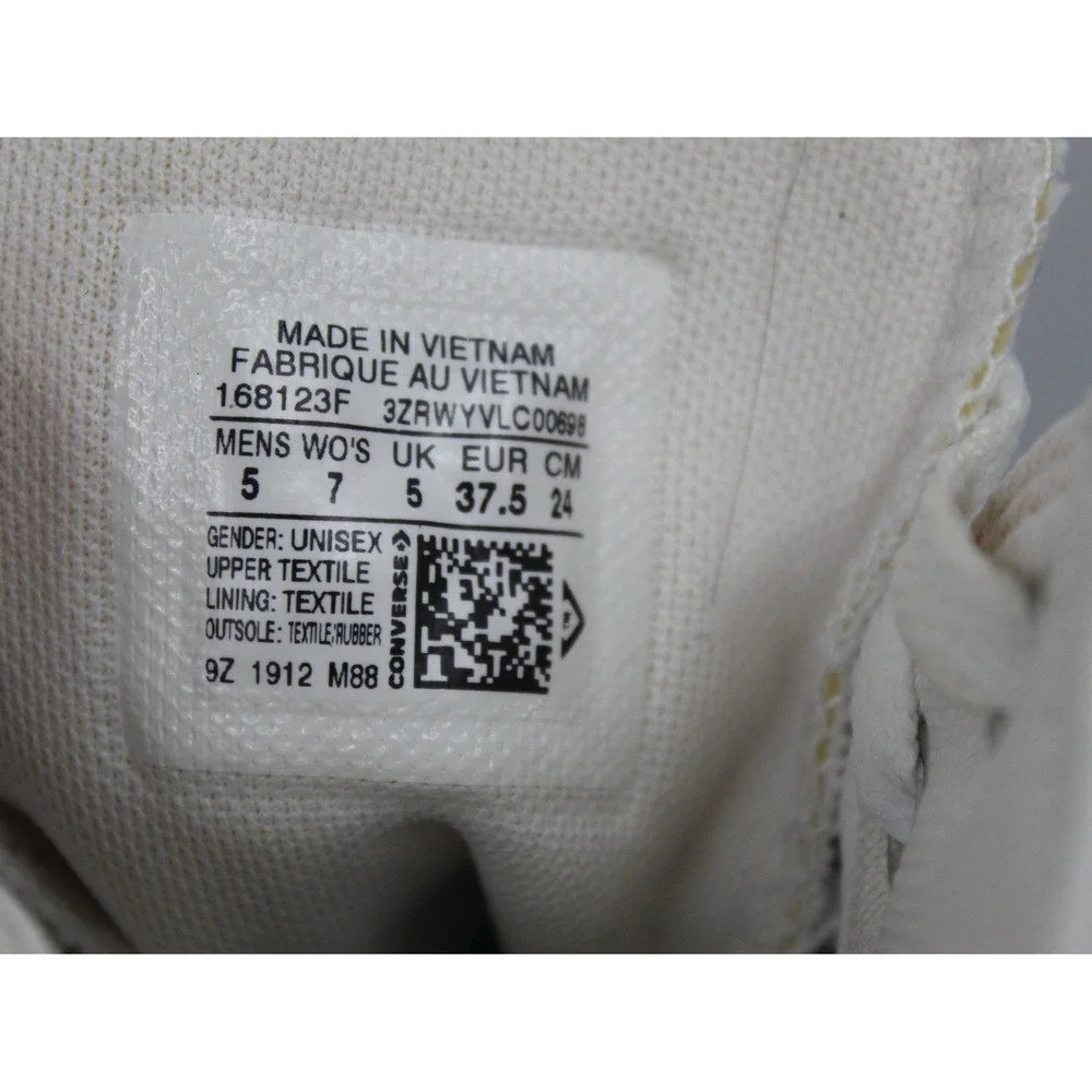 Converse Chuck Taylor All Star White Rainbow High Top Sneakers Womens Sz‎ 7
